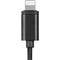Monoprice MFi Certified Lightning to 3.5mm Audio Adapter_ Nylon Braid_ Black 36444 - alternate 6